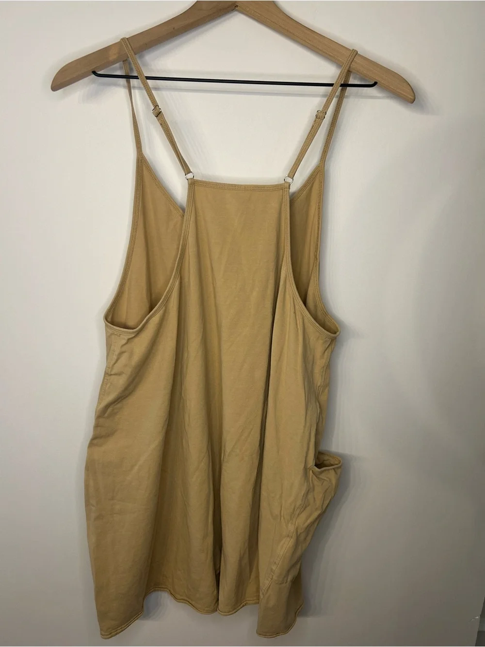 Minsure Women’s Khaki Sleeveless Romper, Size Large